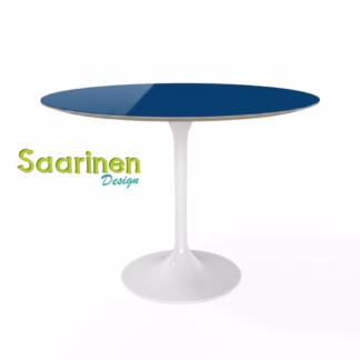Mesa Saarinen Redonda - Laqueada Azul Mediterrâneo - OUTLET