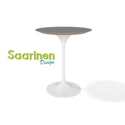 Mesa Saarinen Lateral - Cinza Ópera