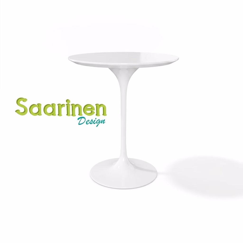 Mesa Saarinen Lateral - Laca Branca