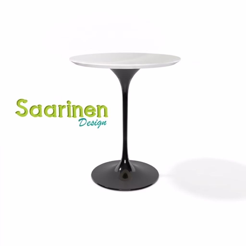 Mesa Saarinen Lateral - Laca Branca - Imagem 2