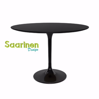 Mesa Saarinen Redonda - Laqueada Preta